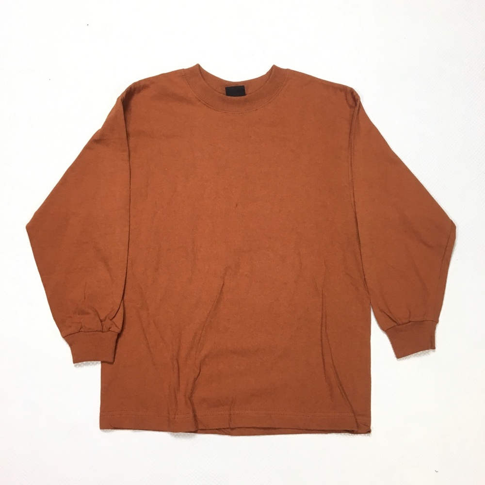 Vintage 90s Team Starter Blank Brown Long Sleeve